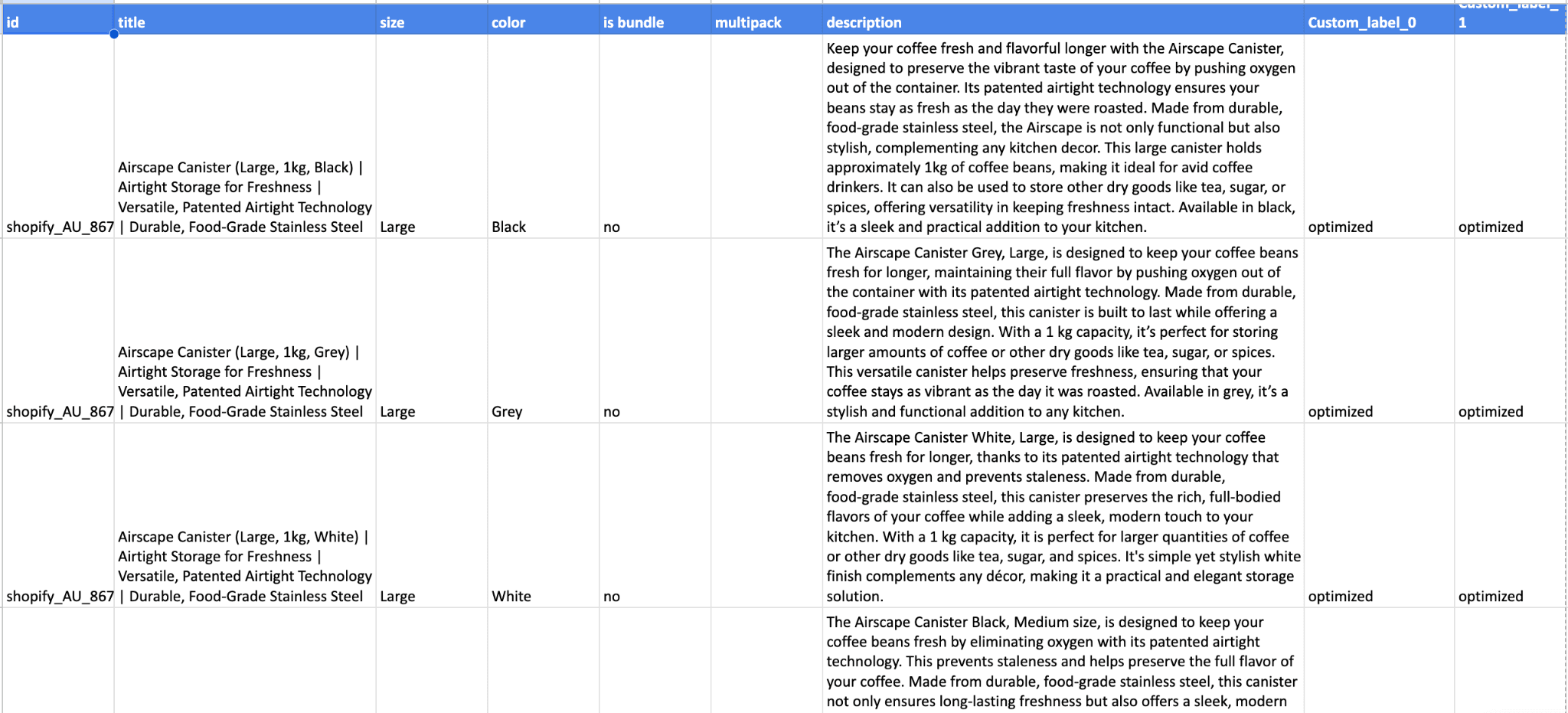 Feed and Merchant Center